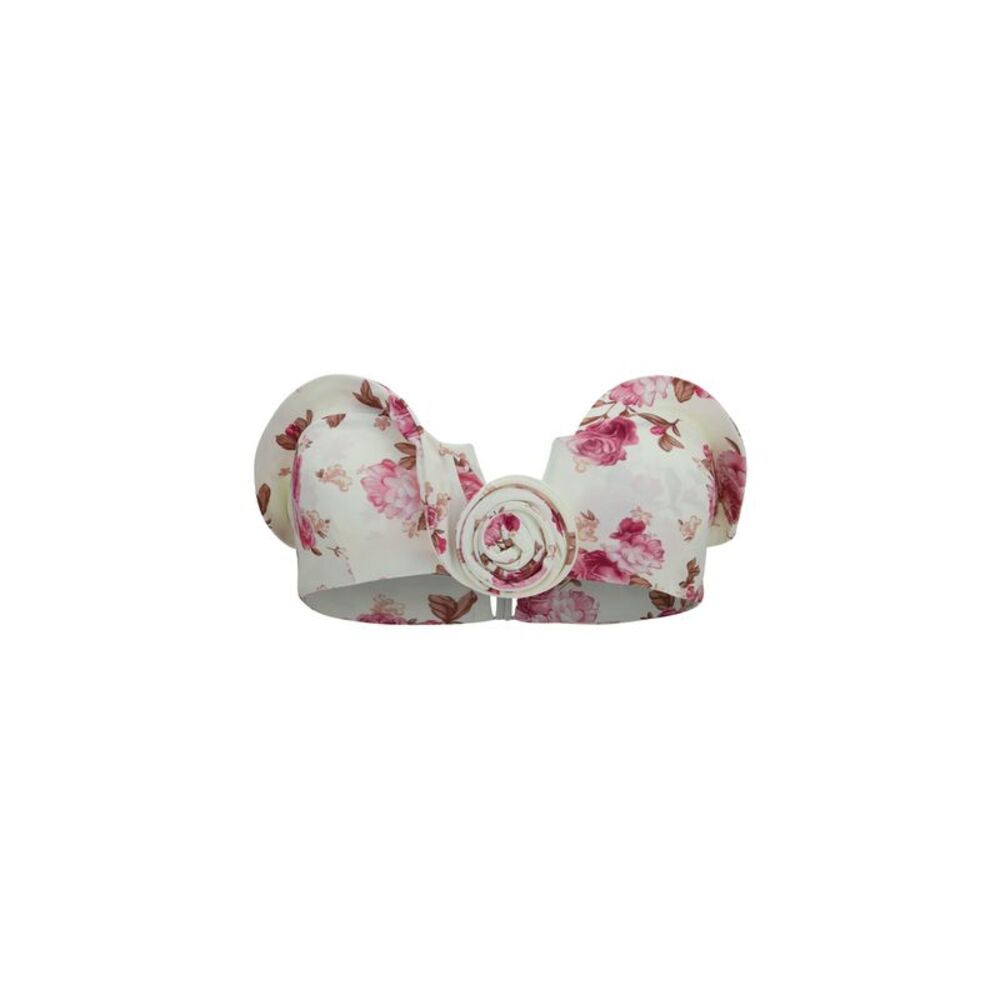 Magda Butrym Women Sculptural Floral-Print Bandeau Swim Top